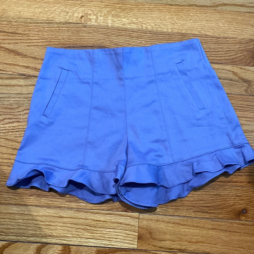GB girls ruffle shorts periwinkle color